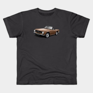 Triumph TR6 in brown Kids T-Shirt